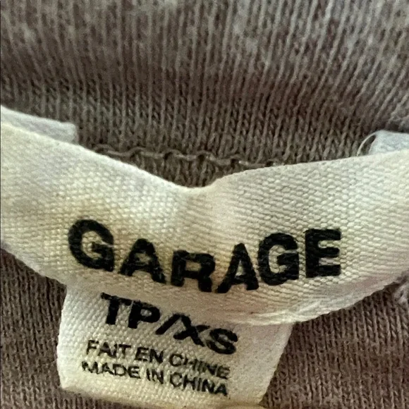 Garage Sun Graphic Crop Top - Brown - Picture 2 of 4